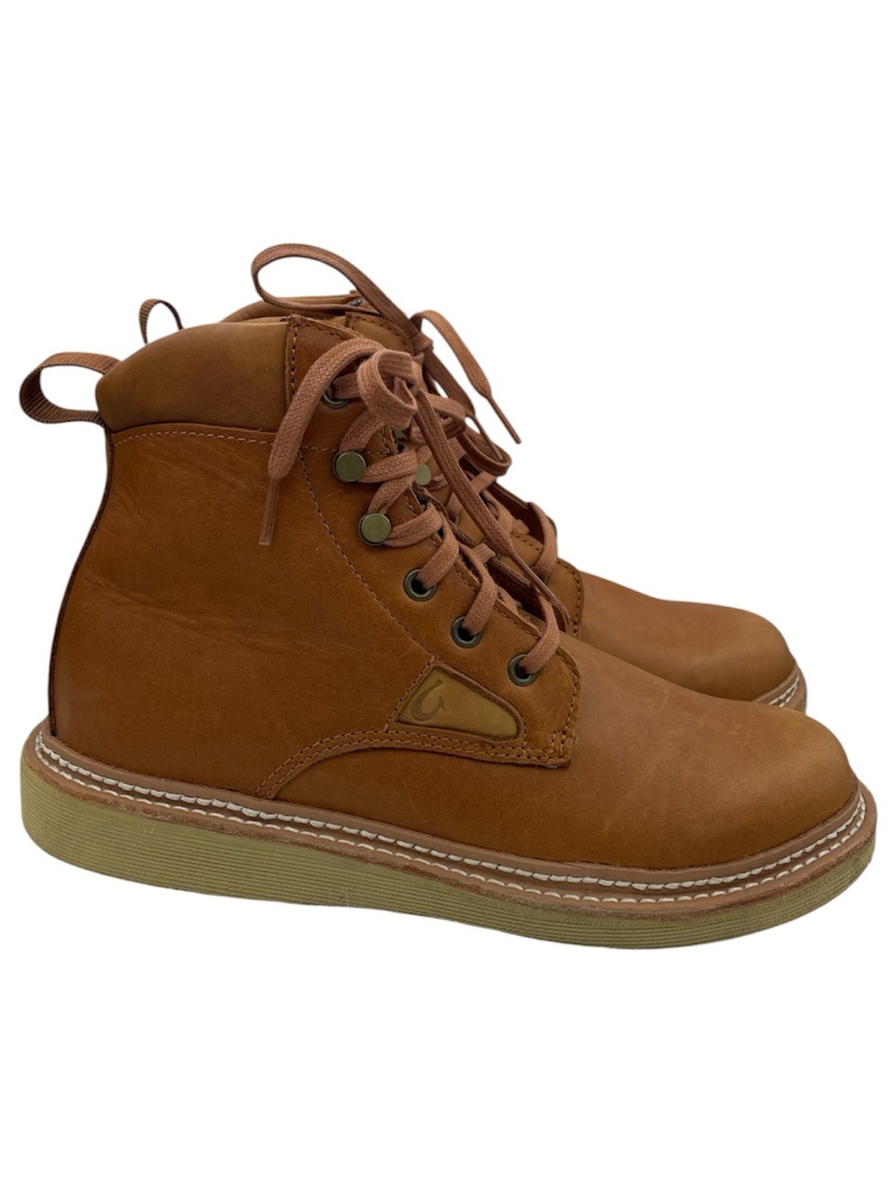 OluKai men’s waterproof Kilakila leather lace-up boots Size 7- Like New